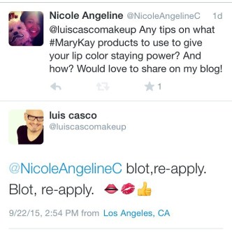 Mary Kay Luis Casco Makeup Artist Lipstick