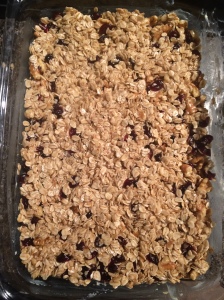 pour oat mix into greased pan english flapjacks