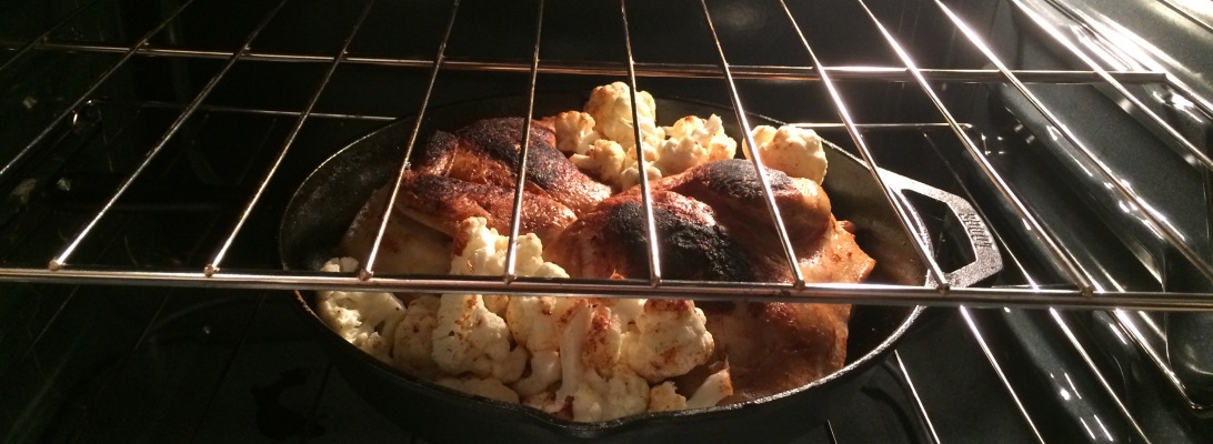 oven split chicken breast cast iron skillet